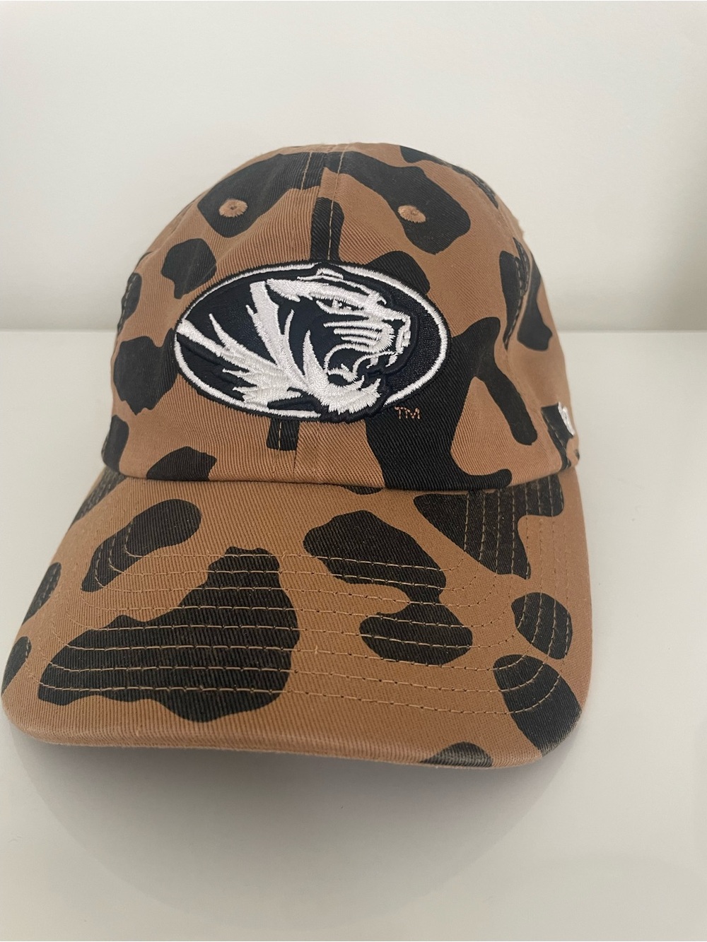 New-Missouri Tiger Logo Brown Leopard Baseball Cap